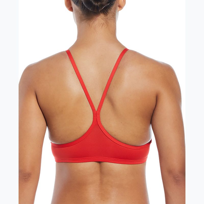 Moteriškas dviejų dalių plaukimo kostiumas Nike Essential Sports Bikini light crimson 7