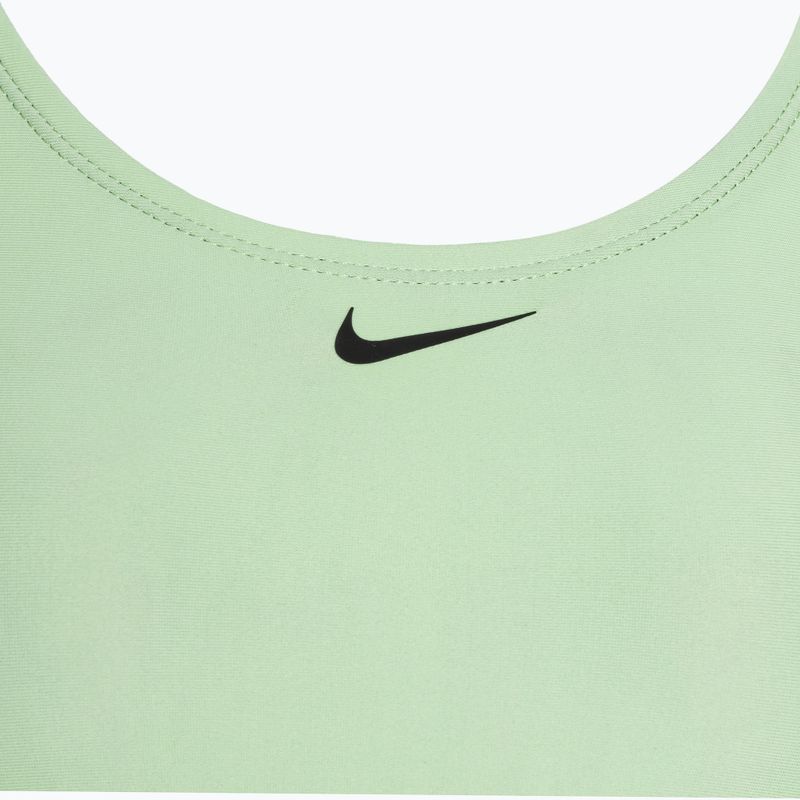 Moteriškas vientisas maudymosi kostiumėlis Nike Logo Tape Fastback vapor green 3