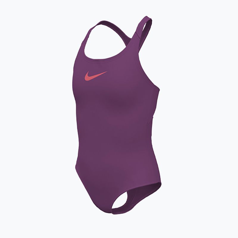 Vaikiškas vientisas plaukimo kostiumas Nike Essential Racerback hot fuchsia 3