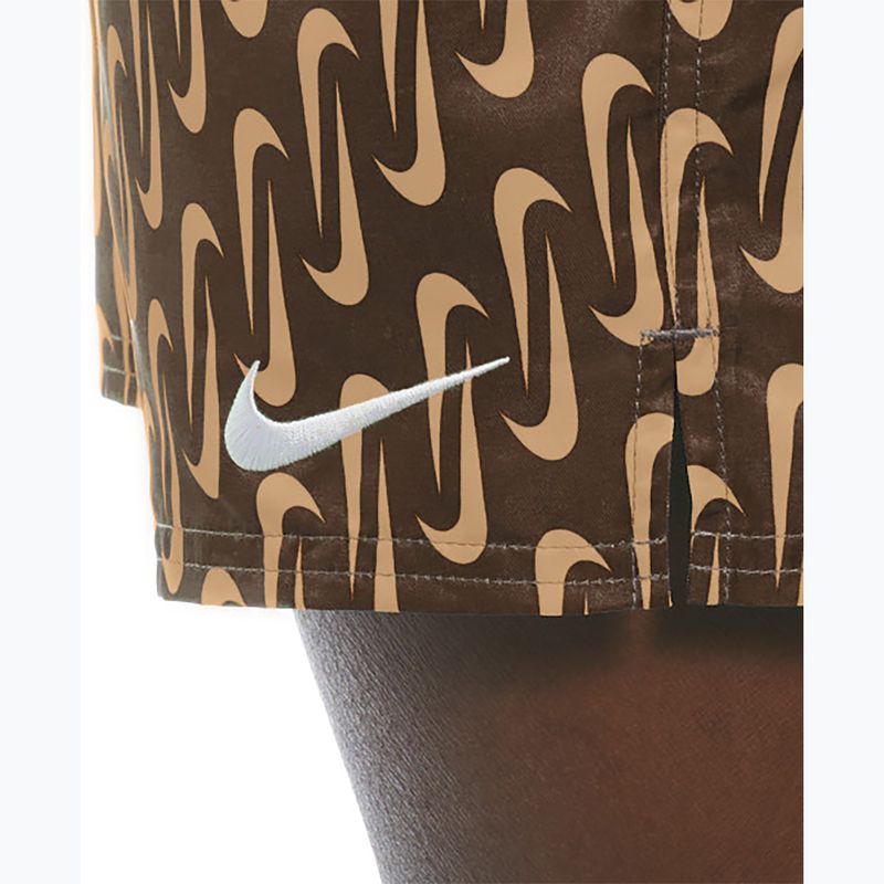 Vyriški maudymosi šortai Nike Swoosh Link 5" Volley cacao wow 6