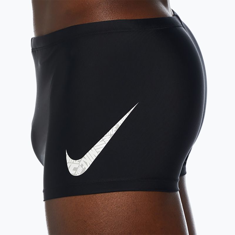 Vyriškos maudymosi trumpikės Nike Tossed Swoosh Square Leg black 4