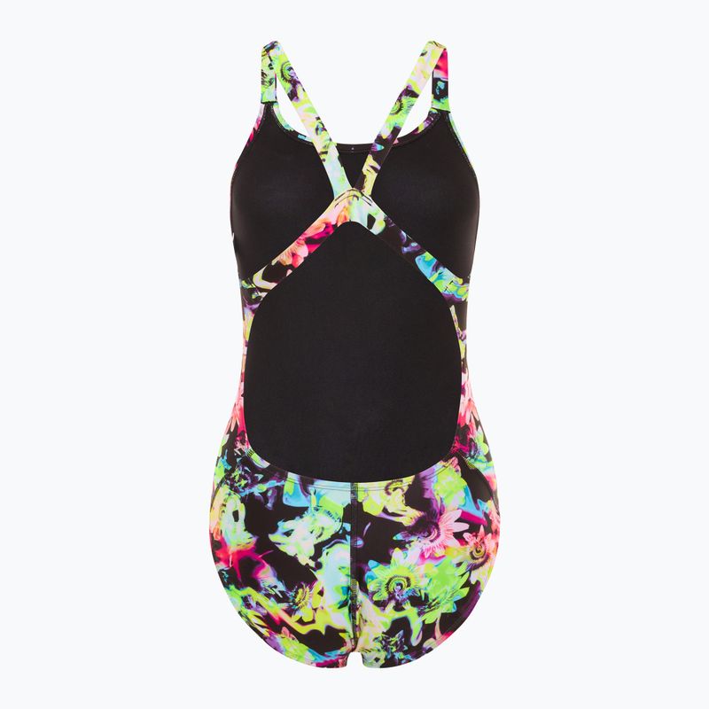 Moteriškas vientisas plaukimo kostiumas Nike Hydrastrong Multi Print Fastback rainbow 2