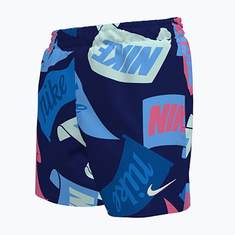 Vaikiški maudymosi šortai Nike Tossed Flags 4" Volley midnight navy