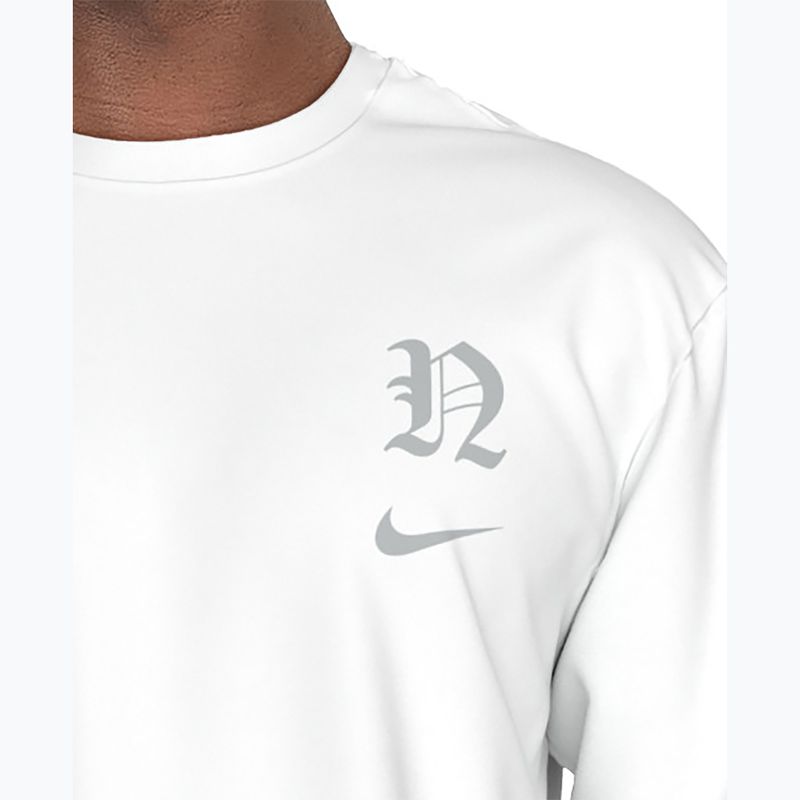 Vyriški marškinėliai ilgomis rankovėmis Nike Luxe Letter Hydroguard white 5