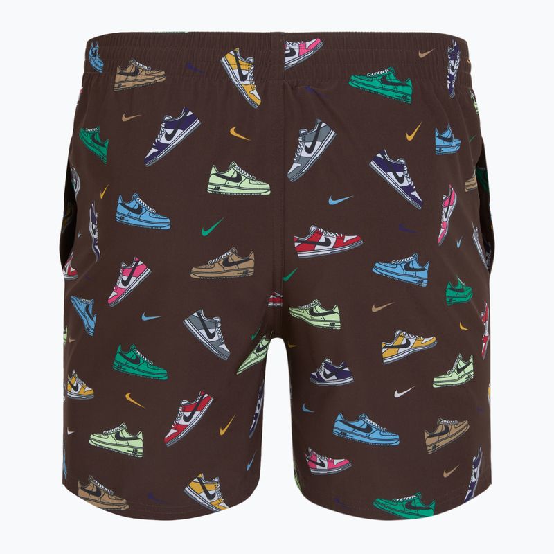 Vyriški maudymosi šortai Nike Multi Print 5" Volley baroque brown 2