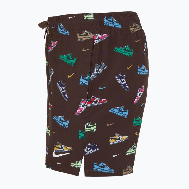 Vyriški maudymosi šortai Nike Multi Print 5" Volley baroque brown 3