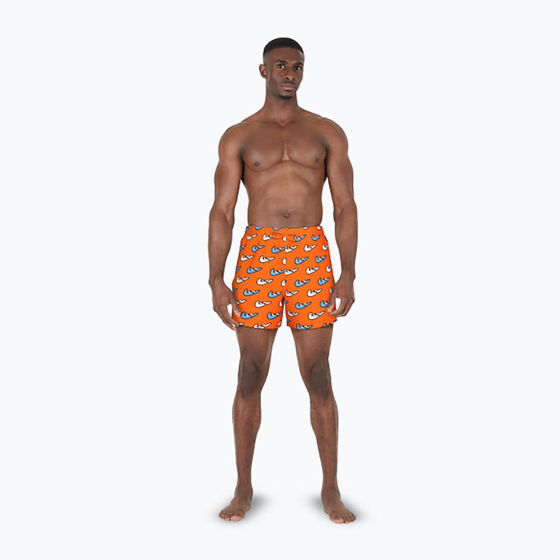 Vyriški maudymosi šortai Nike Multi Print 5" Volley orange blaze 2