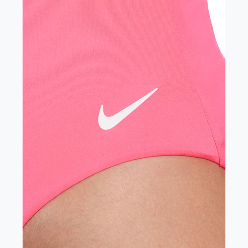Moteriškas vientisas plaukimo kostiumas Nike Essential Asymmetrical hyper pink 4