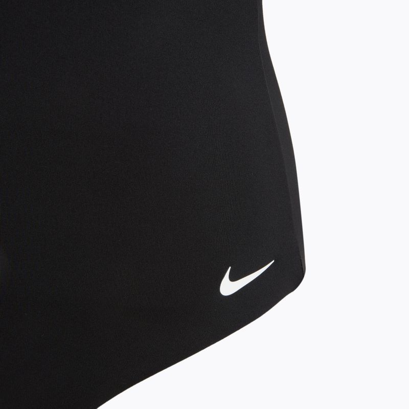Vientisas moteriškas plaukimo kostiumas Nike Essential V-Neck black 3
