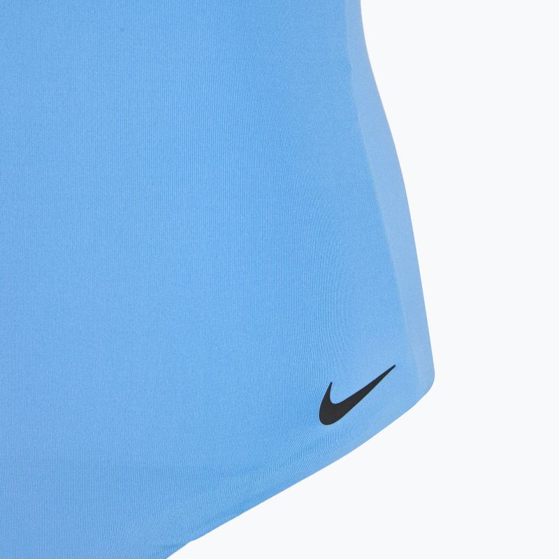 Vientisas moteriškas plaukimo kostiumas Nike Essential V-Neck university blue 3