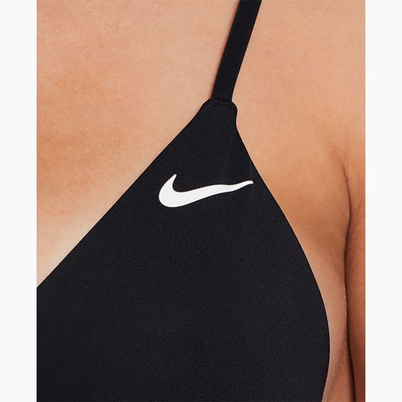 Nike Essential Trikampio formos maudymosi kostiumėlio viršutinė dalis juoda 4