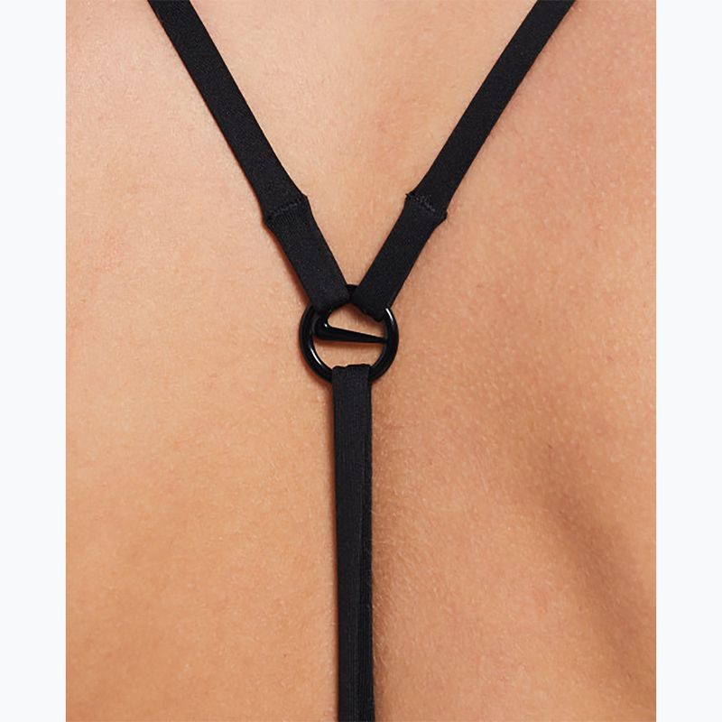 Moteriškas vientisas plaukimo kostiumas Nike Swoosh Link Y-Back black 5