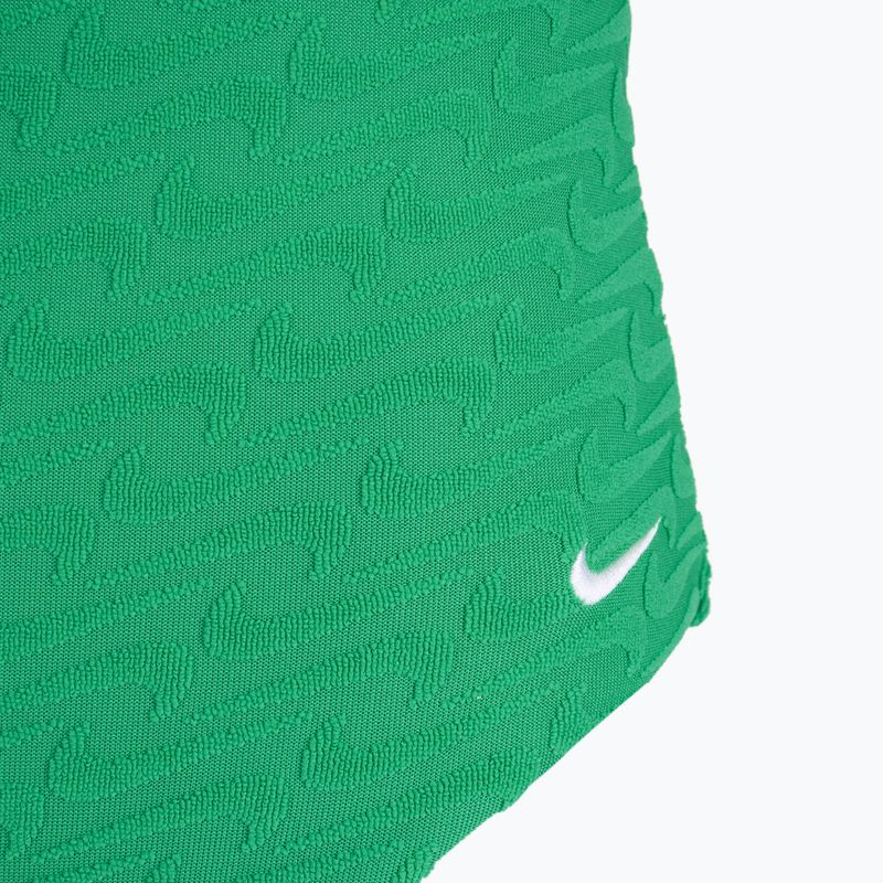 Moteriškas vientisas plaukimo kostiumas Nike Swoosh Link Y-Back stadium green 3