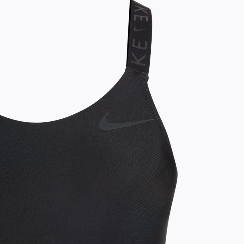Moteriškas vientisas plaukimo kostiumas Nike Hydralock Fusion Racerback black 3