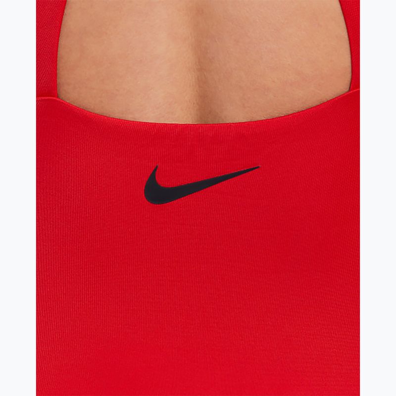Moteriškas vientisas plaukimo kostiumas Nike Hydralock Fusion university red 5