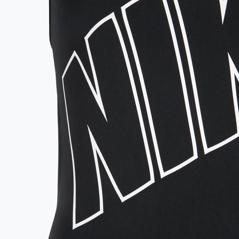 Moteriškas vientisas plaukimo kostiumas Nike Hydrastrong Adjustable Crossback black 3