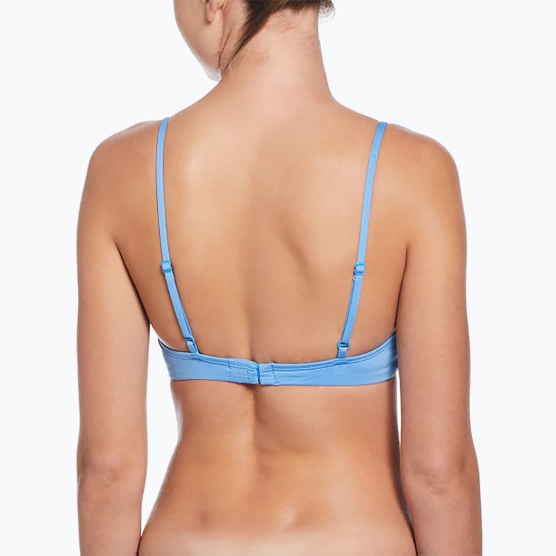 Moteriškas dviejų dalių plaukimo kostiumas Nike Essential Bralette Bikini university blue 3