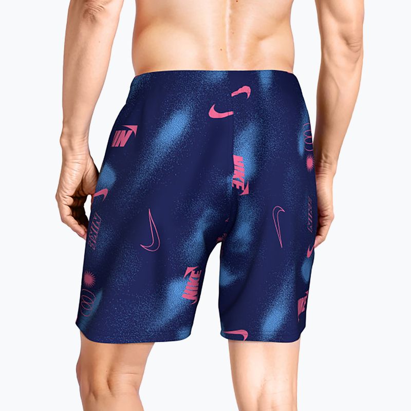 Vyriški maudymosi šortai Nike Multi Print 7" Volley midnight navy 3