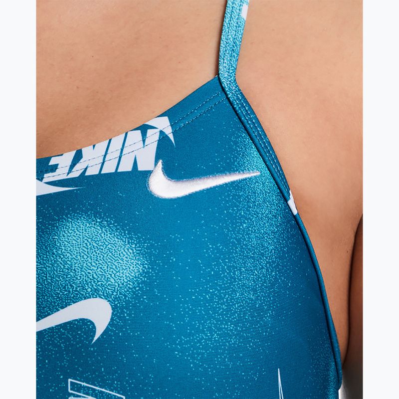 Moteriškas vientisas maudymosi kostiumėlis Nike Hydrastrong Cutout green abyss 4