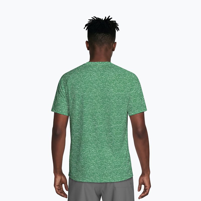 Vyriški plaukimo marškinėliai Nike Heather Hydroguard malachite 3