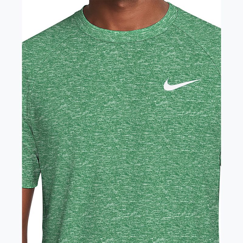 Vyriški plaukimo marškinėliai Nike Heather Hydroguard malachite 4