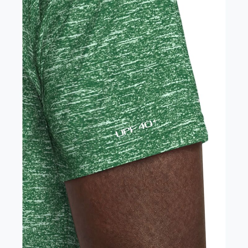 Vyriški plaukimo marškinėliai Nike Heather Hydroguard malachite 5