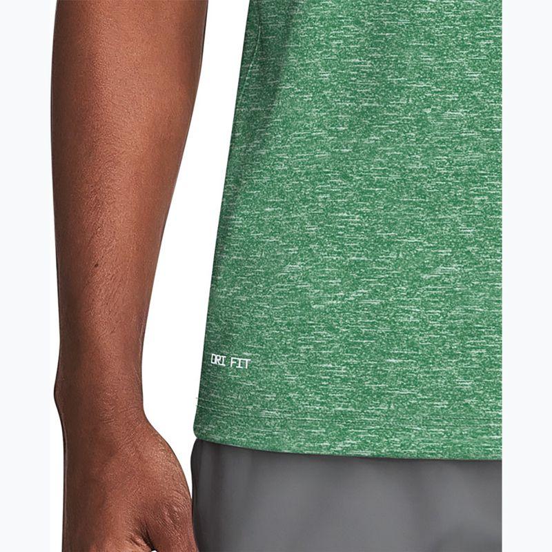 Vyriški plaukimo marškinėliai Nike Heather Hydroguard malachite 6