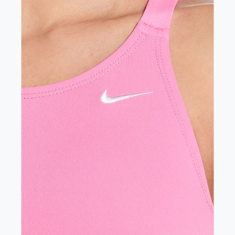 Moteriškas vientisas maudymosi kostiumėlis Nike Hydrastrong Solid pink glow 4