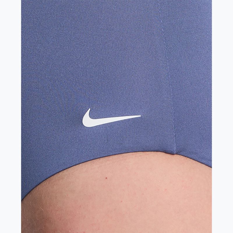 Moteriškas vientisas maudymosi kostiumėlis Nike Essential V-Neck slate 4
