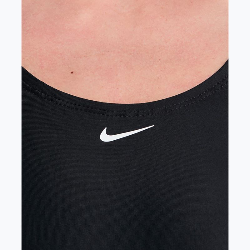 Moteriškas vientisas maudymosi kostiumėlis Nike Logo Tape Fastback black 4