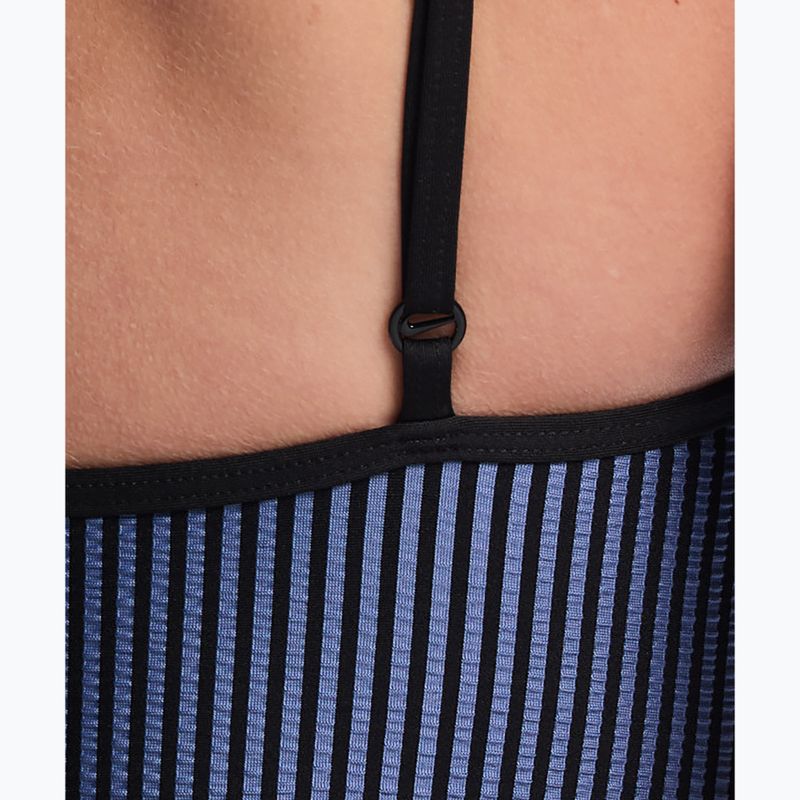 Moteriškas vientisas maudymosi kostiumėlis Nike Ocean Bound Ripple Texture Square Neck slate 4