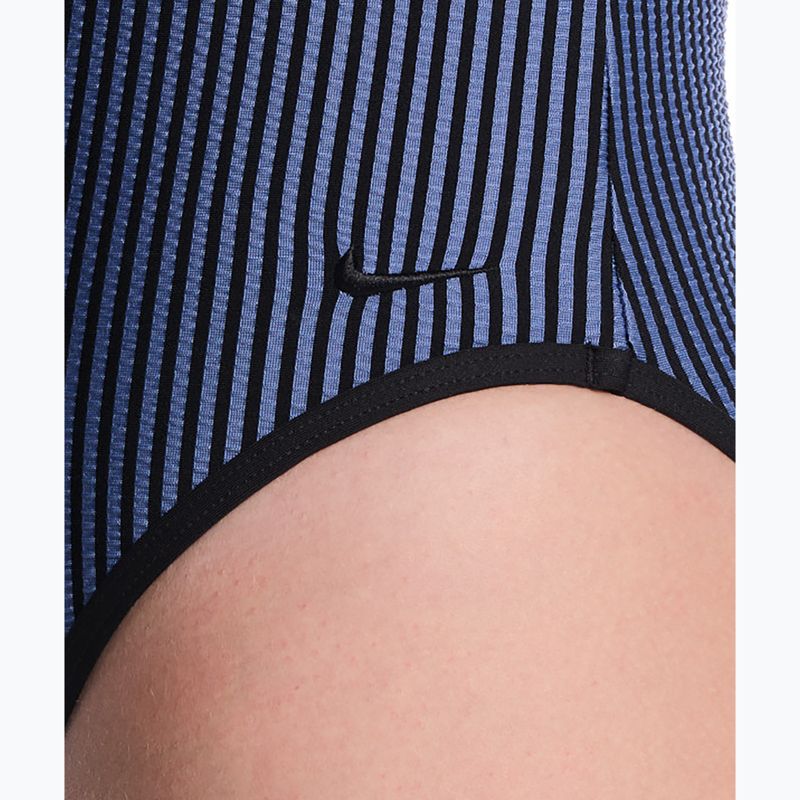 Moteriškas vientisas maudymosi kostiumėlis Nike Ocean Bound Ripple Texture Square Neck slate 5