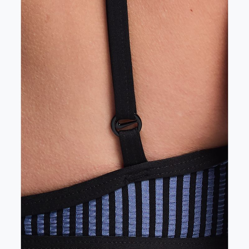 Maudymosi kostiumėlio viršus Nike Ripple Texture Bralette Classic Bikini slate 5