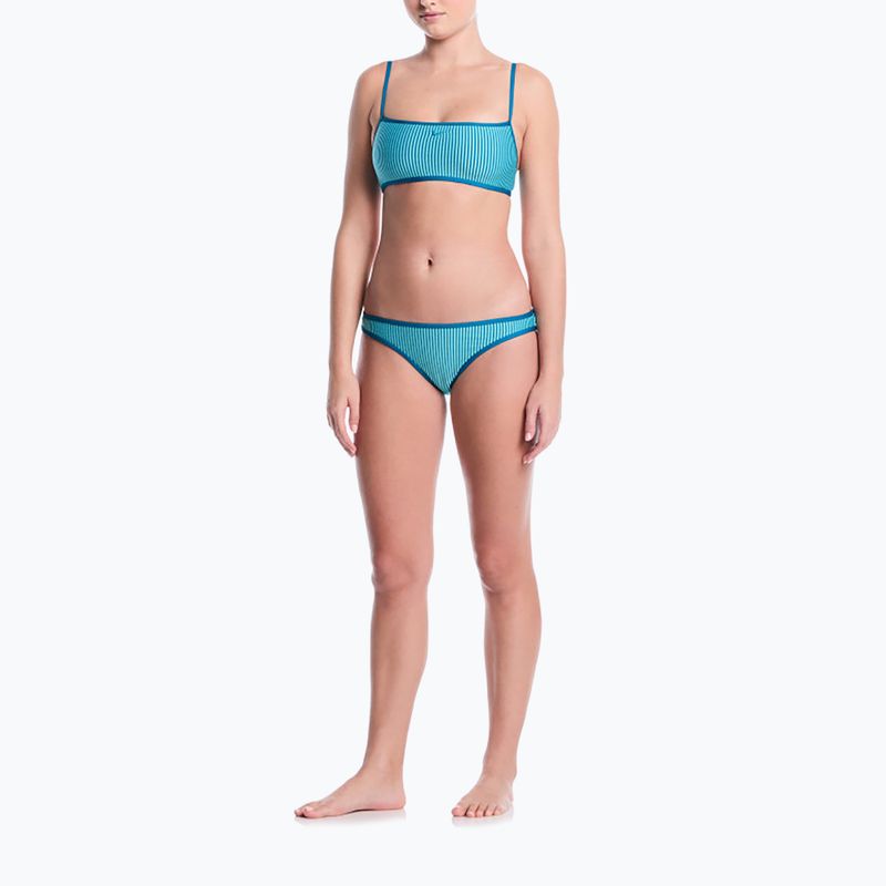Maudymosi kostiumėlio viršus Nike Ripple Texture Bralette Classic Bikini bleached turquoise 2