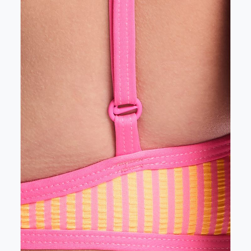 Maudymosi kostiumėlio viršus Nike Ripple Texture Bralette Classic Bikini pink glow 5