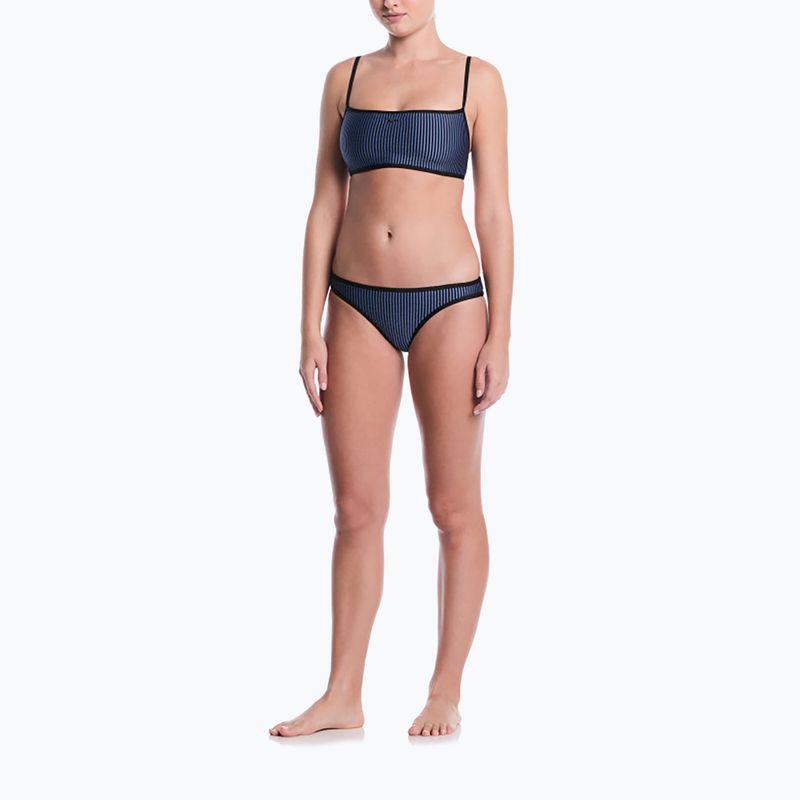 Maudymosi kostiumo apatinė dalis Nike Ripple Texture Hipster Bikini slate 2