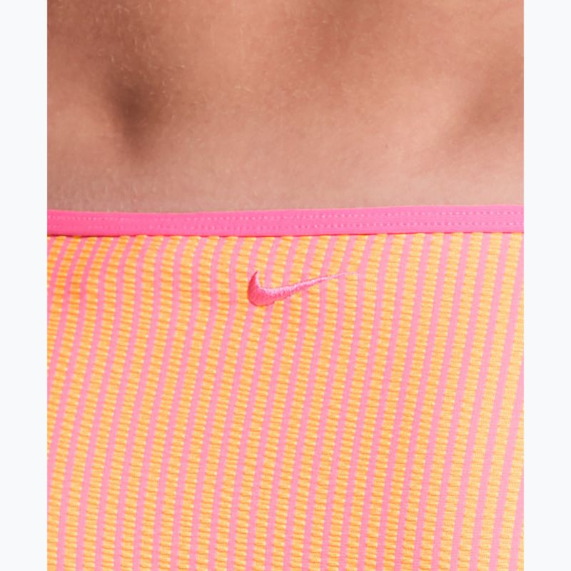 Maudymosi kostiumo apatinė dalis Nike Ripple Texture Hipster Bikini pink glow 4