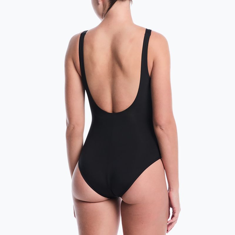 Moteriškas vientisas maudymosi kostiumėlis Nike Essential U-Back black 3