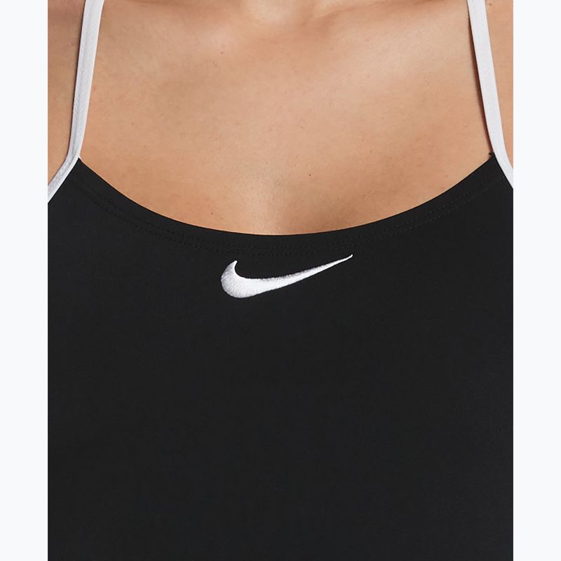 Moteriškas vientisas maudymosi kostiumėlis Nike Hydrastrong Logo Graphic T-Back black 4