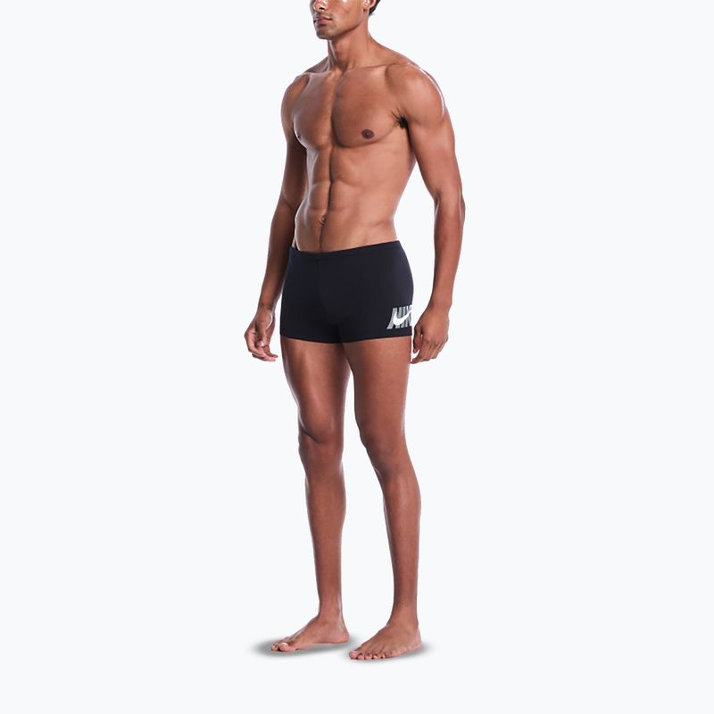 Vyriškos maudymosi glaudės Nike Logo Graphic Square Leg black 2