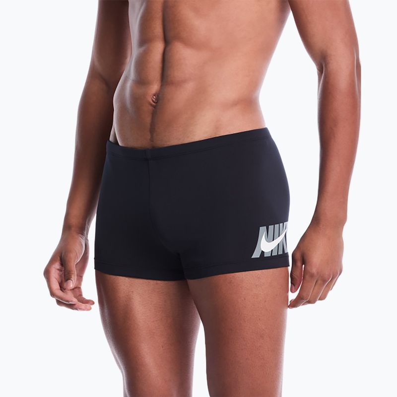Vyriškos maudymosi glaudės Nike Logo Graphic Square Leg black 4
