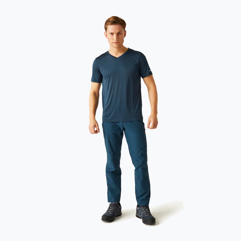 Vyriški žygio marškinėliai REGATTA Fingal V-Neck moonlight denim 2