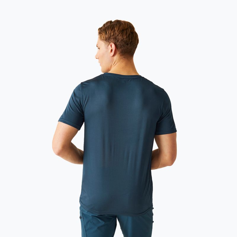 Vyriški žygio marškinėliai REGATTA Fingal V-Neck moonlight denim 3