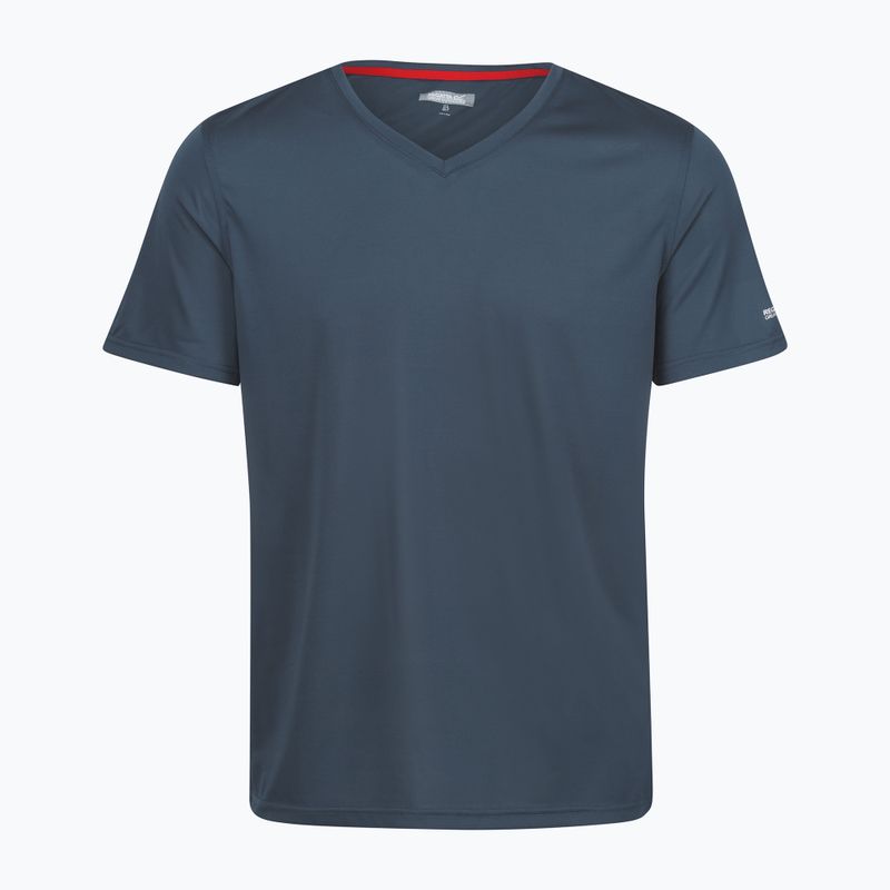 Vyriški žygio marškinėliai REGATTA Fingal V-Neck moonlight denim 5