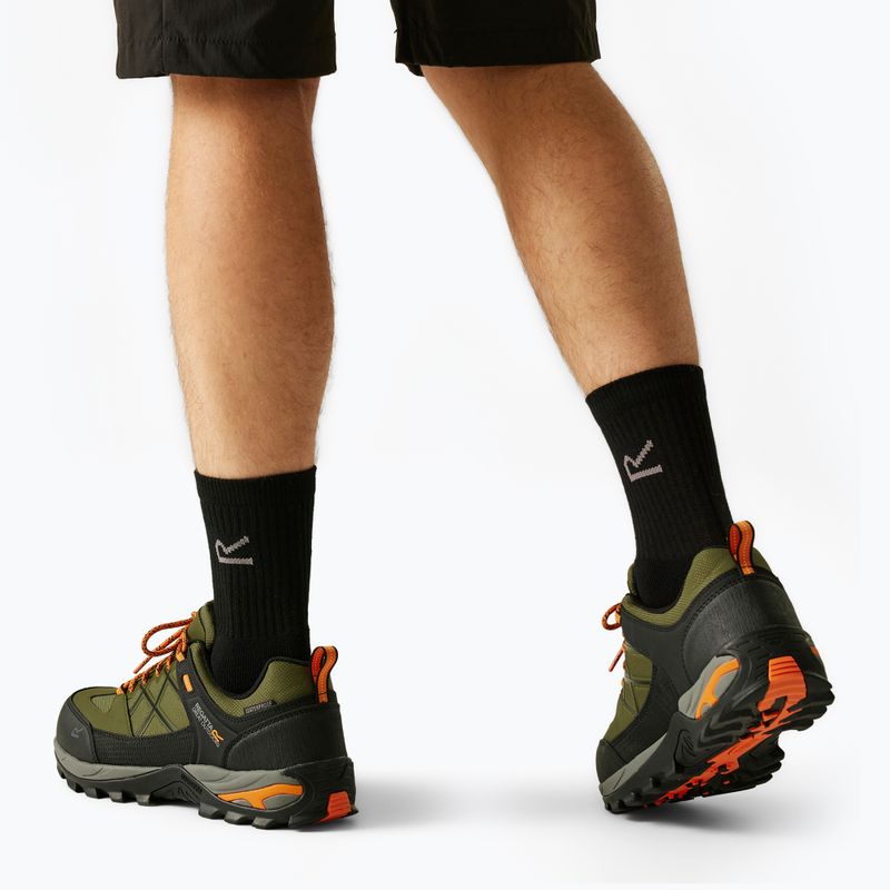 Vyriški žygio batai REGATTA Samaris III Low cypress green/blaze orange 17