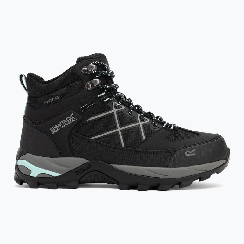 Moteriški trekingo batai REGATTA Samaris III black/beached aqua 2