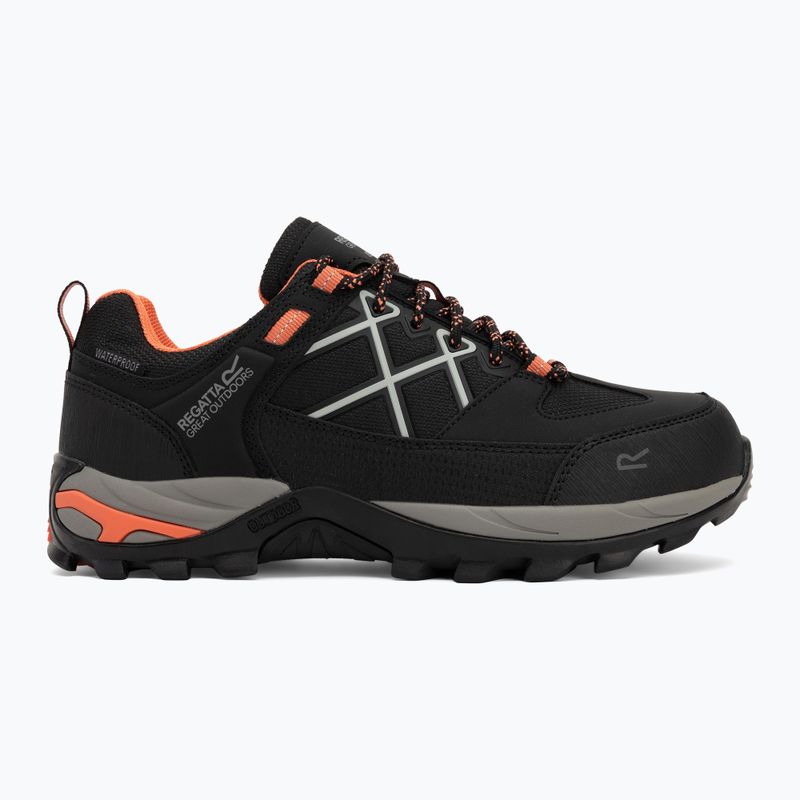 Moteriški trekingo batai REGATTA Samaris III Low black/satsuma 2