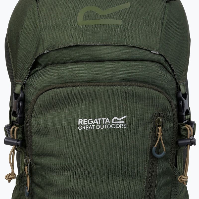 Žygio kuprinė REGATTA Highton V2 35 l dark khaki/four leaf clover 4