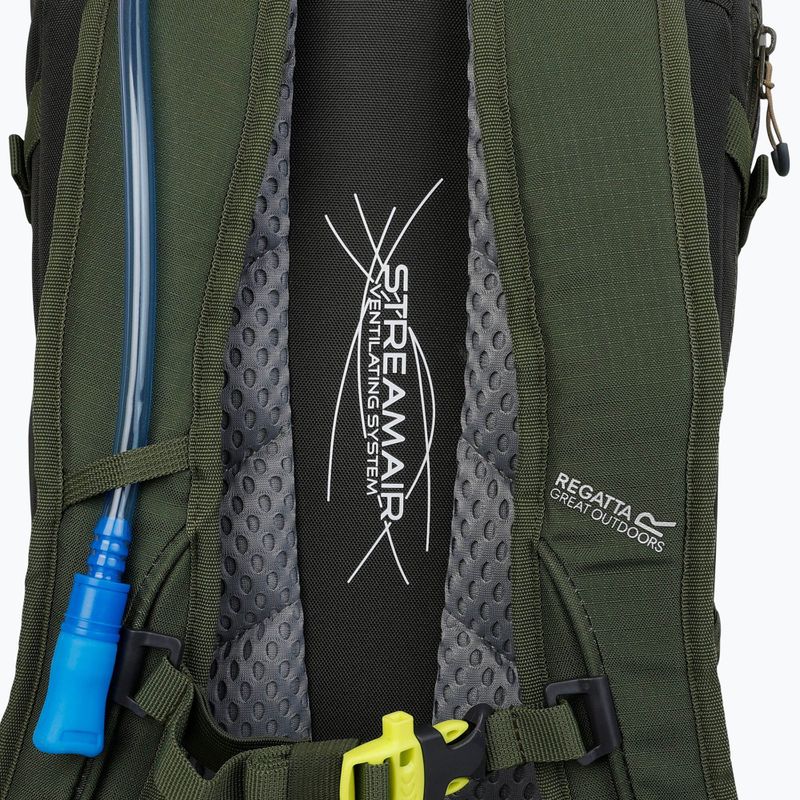 Žygio kuprinė REGATTA Highton V2 35 l dark khaki/four leaf clover 6