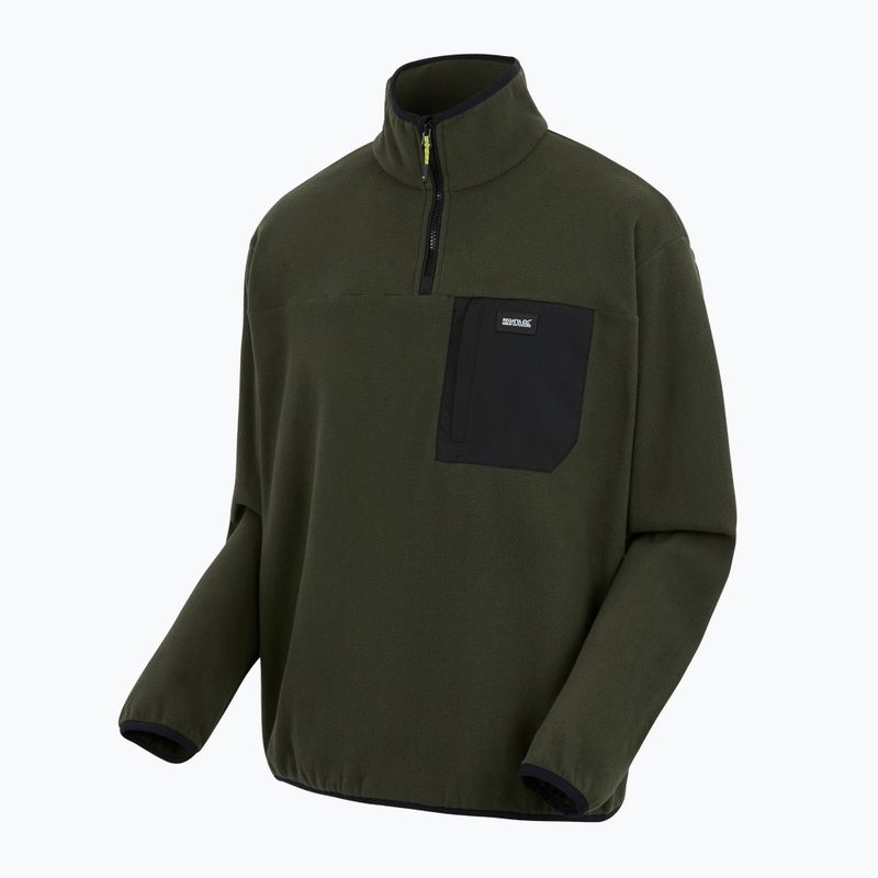 Vyriškas flisinis džemperis REGATTA Frankie Half Zip dark khaki 7